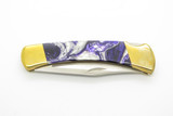 2013 Buck 110 BK110PP Purple Passion Corelon Lockback Folding Hunter Knife