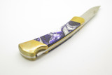 2013 Buck 110 BK110PP Purple Passion Corelon Lockback Folding Hunter Knife