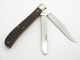 Vintage 1980 Case XX 62048 Slim Line Delrin Trapper Folding Pocket Knife