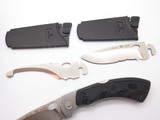 2018 Buck 550 Selector 2.0 Black Folding Hunter Lockback Knife 3 Changer Blades