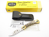 Custom Brian Yellowhorse Buck 110 T Bird Engraved Lockback Folding Hunter Knife