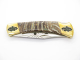 Custom Brian Yellowhorse Buck 110 T Bird Engraved Lockback Folding Hunter Knife