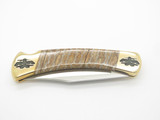 Custom Brian Yellowhorse Buck 110 T Bird Engraved Lockback Folding Hunter Knife