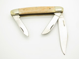 Vtg 1980s Parker Jack Knife Ben Japan Smooth Bone Stockman Folding Pocket Knife
