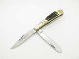 Vtg '78-82 Parker Brothers Eagle Stag Trapper Imai Seki Japan Stag Folding Knife
