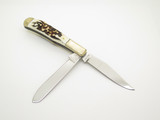 Vtg '78-82 Parker Brothers Eagle Stag Trapper Imai Seki Japan Stag Folding Knife