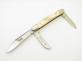 Vtg 1980s Parker Ben Jack Knife Japan Smooth Bone Stockman Folding Pocket Knife