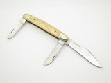 Vtg 1980s Parker Ben Jack Knife Japan Smooth Bone Stockman Folding Pocket Knife