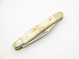 Vtg 1980s Parker Ben Jack Knife Japan Smooth Bone Stockman Folding Pocket Knife
