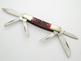 1980s Honest Abe Parker Seki Japan 6 Blade Red Bone Congress Folding Knife