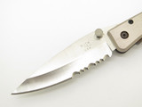 Vintage 1998 Buck USA 175 Lightning Silver Handle Folding Linerlock Pocket Knife