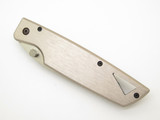 Vintage 1998 Buck USA 175 Lightning Silver Handle Folding Linerlock Pocket Knife