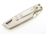 Vintage 1998 Buck USA 175 Lightning Silver Handle Folding Linerlock Pocket Knife