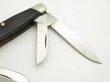 Vintage 1972-85 Buck 303 Cadet Black Delrin Handle Folding Stockman Pocket Knife
