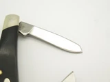 Vintage 1972-85 Buck 303 Cadet Black Delrin Handle Folding Stockman Pocket Knife