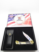 2013 Buck USA 110 NRA Right to Bear Arms Wood Handle Folding Hunter Knife