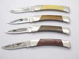 Vintage 1981 Buck 501 Squire Grand Slam Etched Folding Lockback Pocket Knife Set