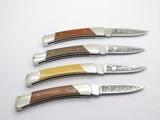 Vintage 1981 Buck 501 Squire Grand Slam Etched Folding Lockback Pocket Knife Set
