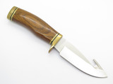 2007 Buck 191 Zipper Walnut Fixed Blade Guthook Hunting Knife With Sheath in Box