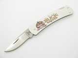 2002 Buck 525 USA 100 Years Stainless Handle Folding Lockback Pocket Knife