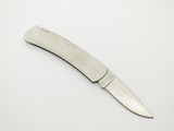 Vintage 1991 Buck 525 Pheasant Stainless Handle Folding Lockback Pocket Knife