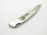 Vintage 1992 Buck 525 USA Turkey Stainless Handle Folding Lockback Pocket Knife