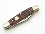 Vintage Puma Pony 480653 Germany Small Jigged Bone Folding Stockman Pocket Knife