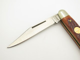 Vintage Puma Germany Jigged Amber Bone Handle Folding Pocket Pen Knife