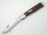 Vtg 1974 Case XX 61050 Coke Bottle Folding Hunter Knife Jigged Wood 6 Dot