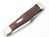 Vtg 1974 Case XX 61050 Coke Bottle Folding Hunter Knife Jigged Wood 6 Dot