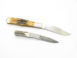 Vintage ABCA 1989 Case XX 51050 and Parker Stag Limited Folding Pocket Knife Set