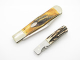 Vintage ABCA 1989 Case XX 51050 and Parker Stag Limited Folding Pocket Knife Set