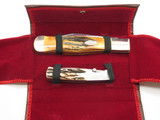 Vintage ABCA 1989 Case XX 51050 and Parker Stag Limited Folding Pocket Knife Set