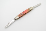 Vintage 1999 Case XX 06263 Eisenhower Pink Jigged Bone Folding Pocket Pen Knife