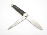 Vintage Indiana Inox Italy Bufalo Horn Handle Large Folding Hunter Knife and Saw