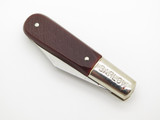 Vintage Imperial Prov RI Brown Sawcut Style Handle Barlow Folding Pocket Knife