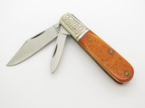 Vintage Schrade Scrolled SCC USA 206 Barlow Delrin Handle Folding Pocket Knife