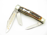 1987 Blade Show Limited Fight'n Rooster Frank Buster Germany Stag Folding Knife