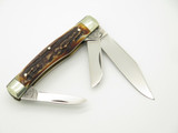 1987 Blade Show Limited Fight'n Rooster Frank Buster Germany Stag Folding Knife