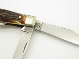 1987 Blade Show Limited Fight'n Rooster Frank Buster Germany Stag Folding Knife