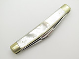 Vintage Fight'n Rooster Frank Buster Congress MOP Mother Of Pearl Folding Knife