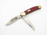 Vintage Kissing Crane KC26 Copperhead Germany Red Handle Folding Pocket Knife
