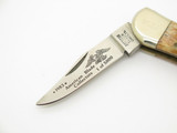 Vtg American Blade AK-838 Japan Whittler Bone Stag Handle Folding Pocket Knife