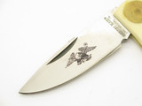 Vtg Parker American Blade AB-6 Japan White Micarta Handle Folding Pocket Knife