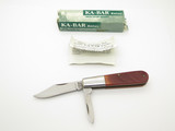 Vintage Ka-Bar 1013 USA Barlow Sawcut Delrin Handle Folding Pocket Knife
