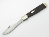 Vtg 1974 Case XX 61050 Coke Bottle Folding Hunter Knife Jigged Wood Used
