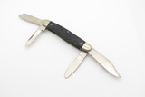 Vintage John Primble 5514 USA Black Delrin 4 Blade Stockman Folding Pocket Knife