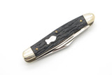 Vintage John Primble 5514 USA Black Delrin 4 Blade Stockman Folding Pocket Knife