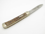 Vintage 1980 Western S-693 Raccoon USA Delrin Handle Folding Pocket Knife