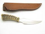 1995 Chuck Bowen "The Knifeman" Alaska Custom Ram Horn Fixed Blade Hunting Knife